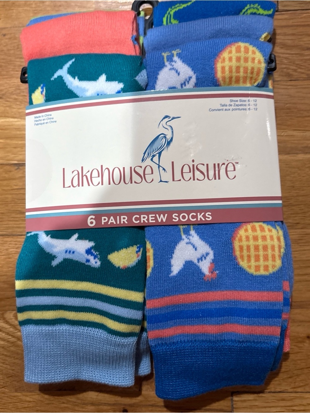 Unisex 6-Pack Crew Socks –